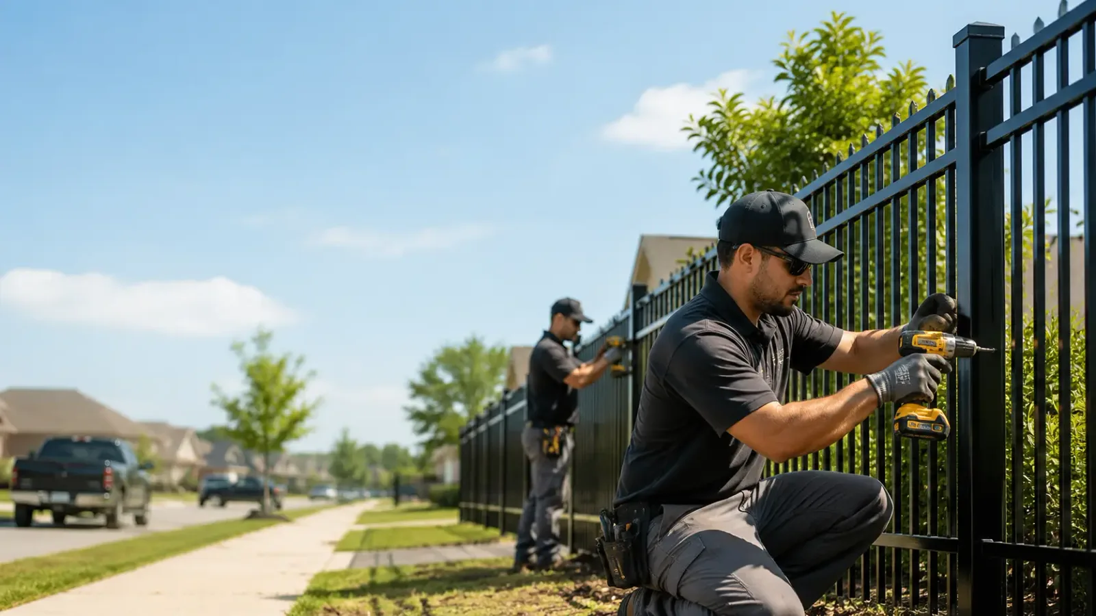 Metal Fence Installation in Oakville, CT